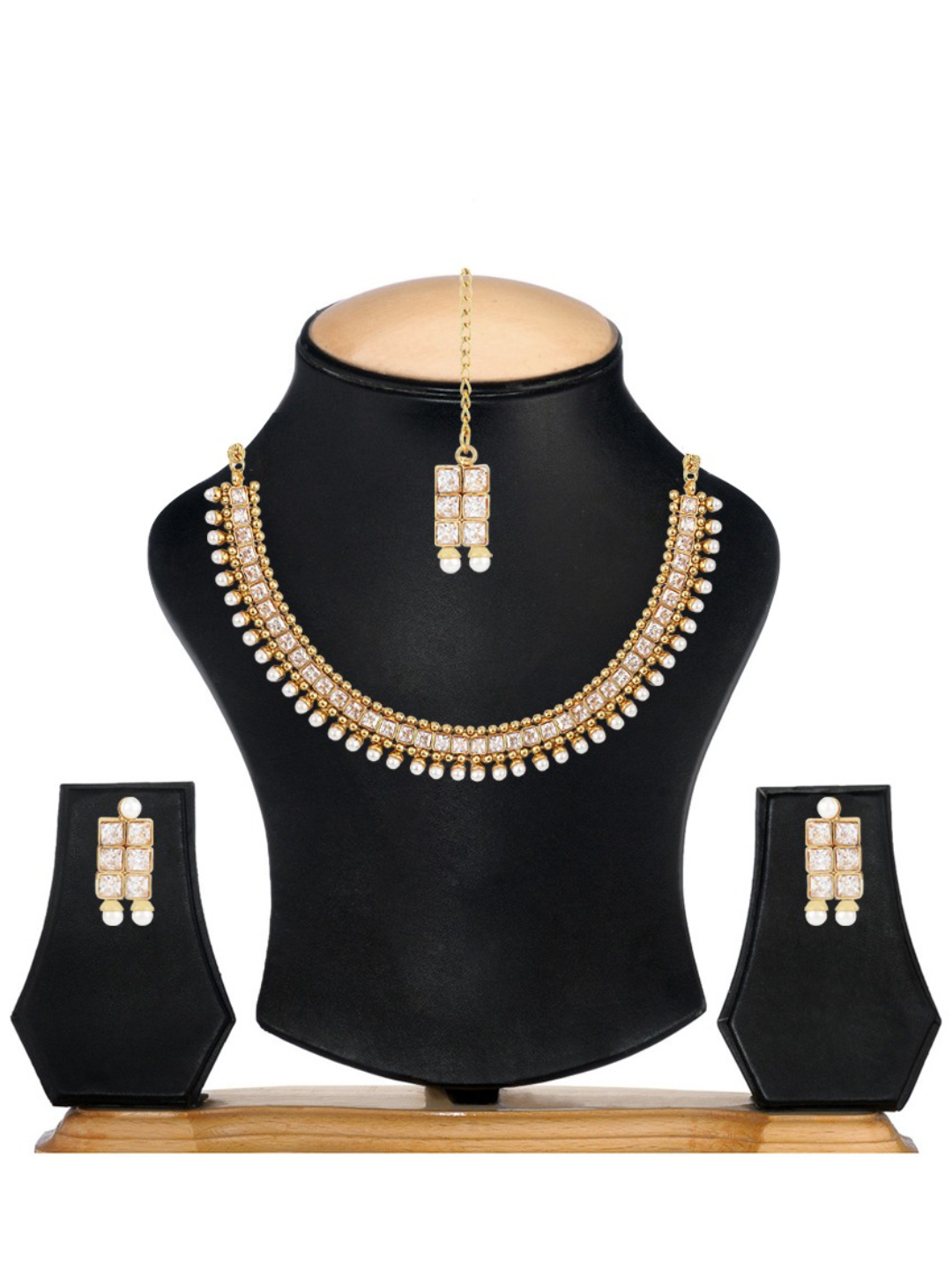 YouBella Gold Plated Traditional Temple Necklace Set for Women