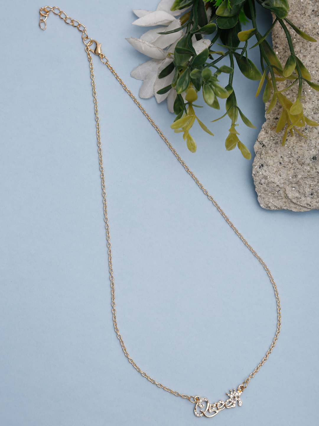 YouBella 
Gold-Toned Gold-Plated Necklace