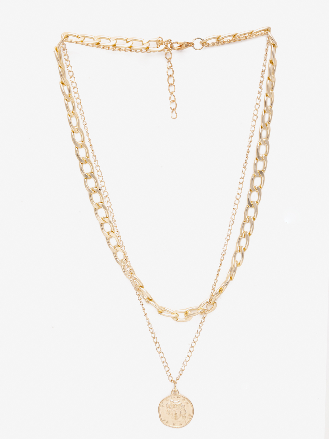 YouBella 
Set of 2 Gold-Toned Gold-Plated Layered Necklaces