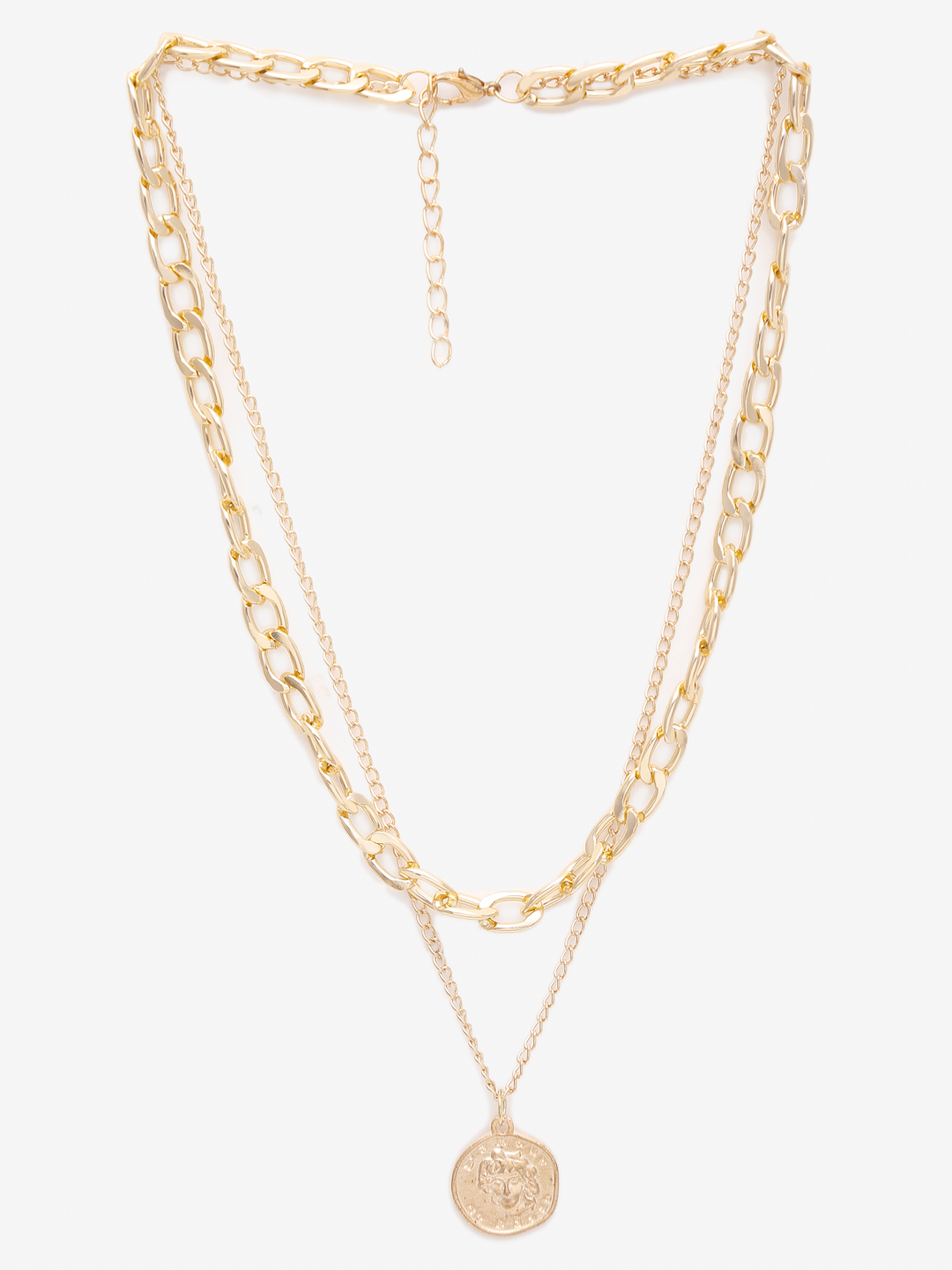 YouBella
Women Set of 2 Gold Toned & Plated Minimal Layered Necklaces