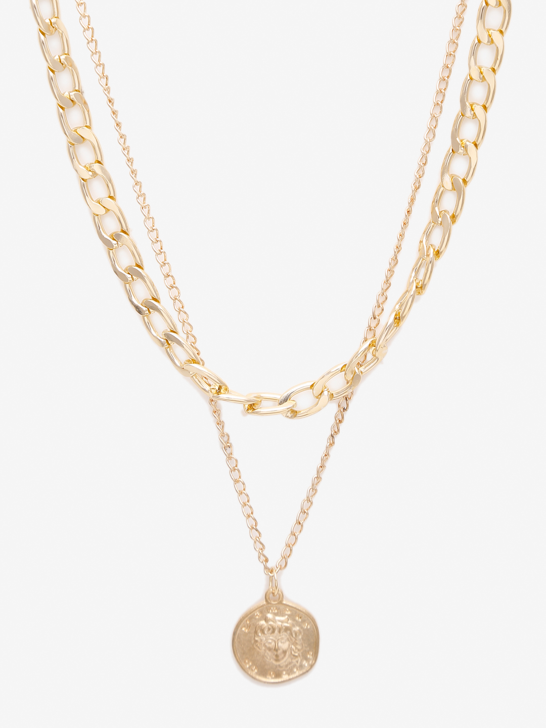 YouBella 
Set of 2 Gold-Toned Gold-Plated Layered Necklaces