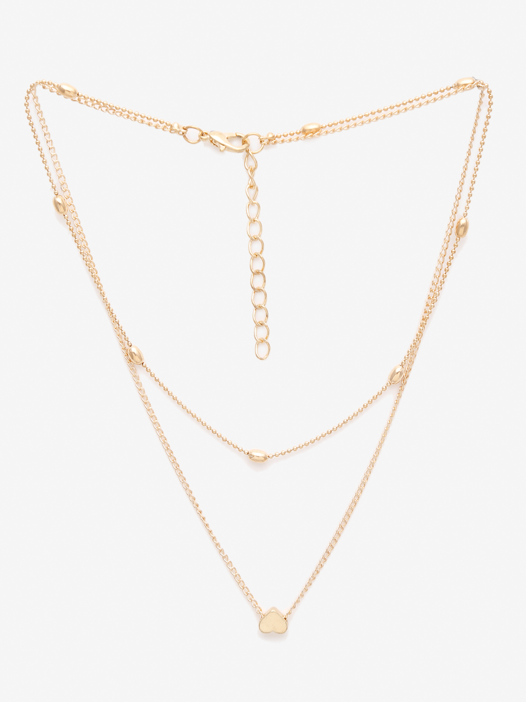 YouBella 
Set of 2 Gold-Toned Gold-Plated Layered Necklaces