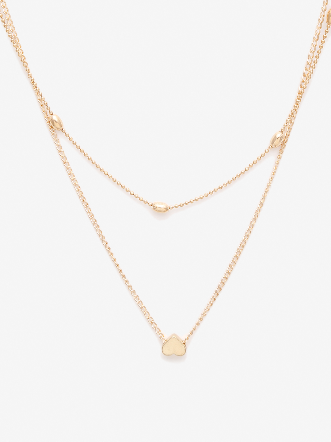 YouBella 
Set of 2 Gold-Toned Gold-Plated Layered Necklaces