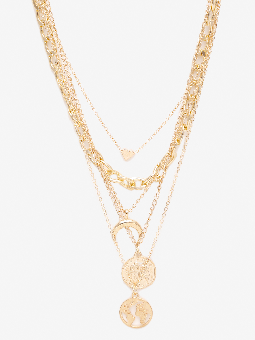 YouBella
Set Of 2 Gold-Toned Gold-Plated Layered Necklace