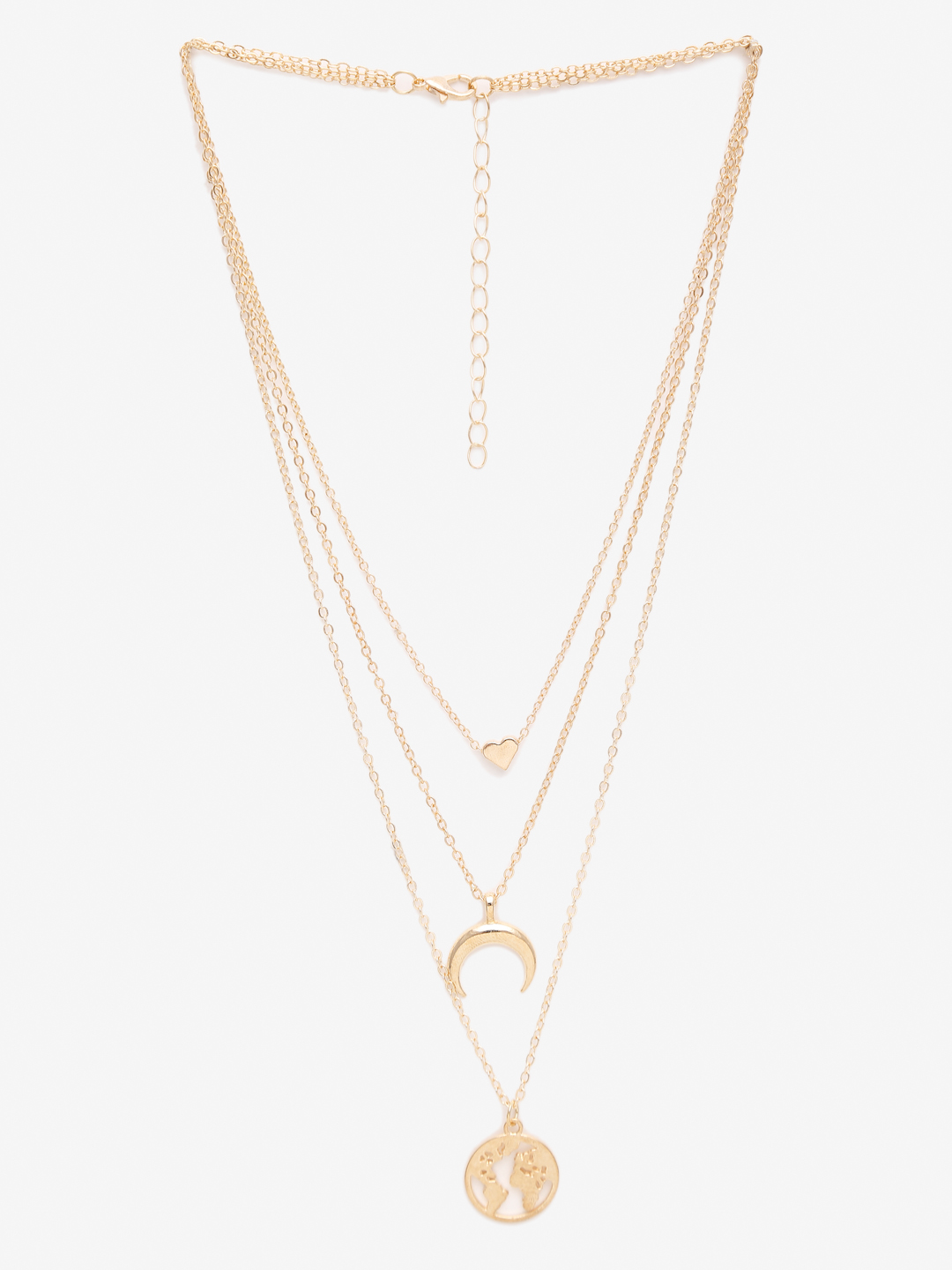 YouBella
Set Of 2 Gold-Toned Gold-Plated Layered Necklace