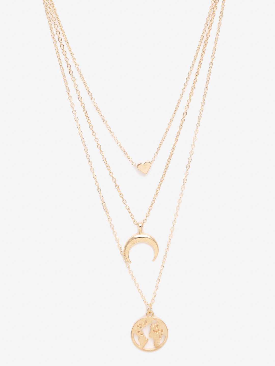 YouBella
Set Of 2 Gold-Toned Gold-Plated Layered Necklace