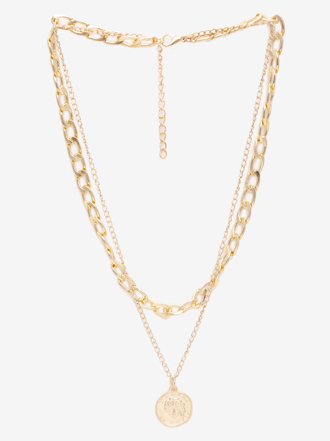 YouBella
Set Of 2 Gold-Toned Gold-Plated Layered Necklace