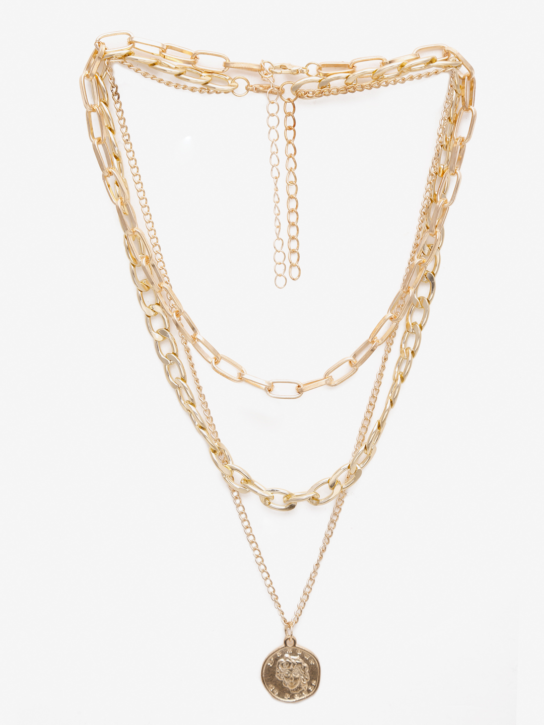 YouBella 
Set of 2 Gold-Toned Gold-Plated Necklaces