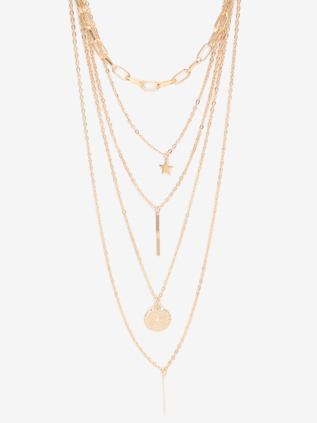 YouBella 
Set of 2 Gold-Toned Gold-Plated Chains