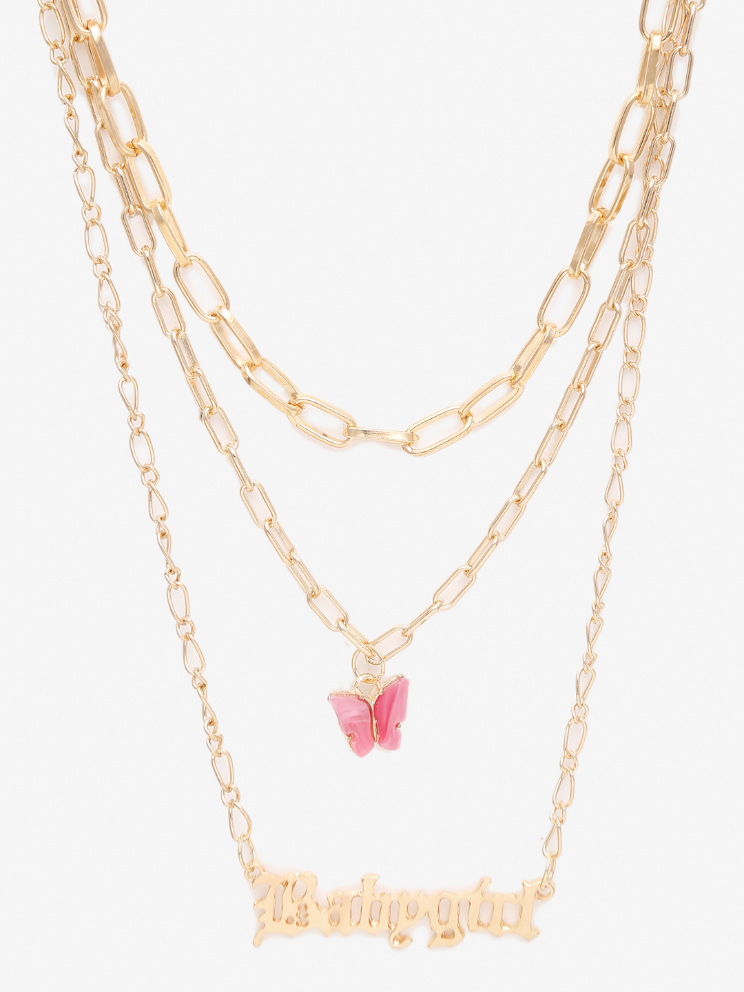 YouBella 
Set of 2 Gold-Toned Gold-Plated Layered Necklaces