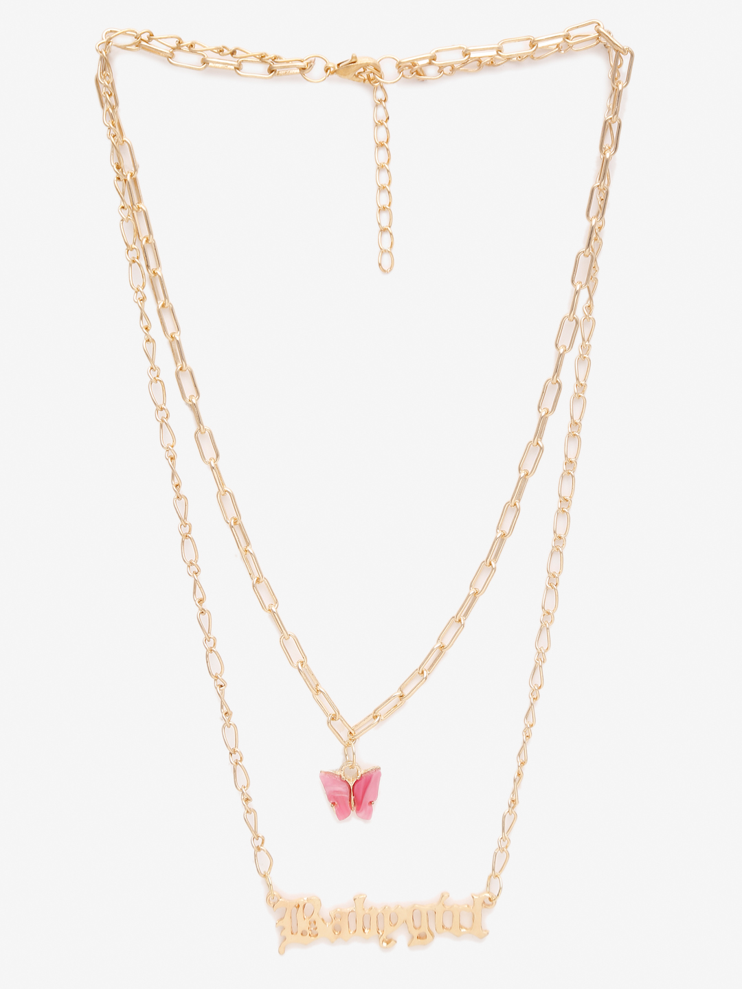YouBella 
Set of 2 Gold-Toned Gold-Plated Layered Necklaces