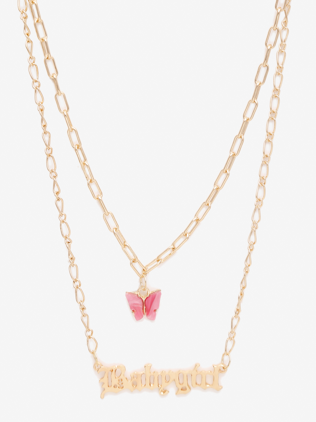 YouBella 
Set of 2 Gold-Toned Gold-Plated Layered Necklaces
