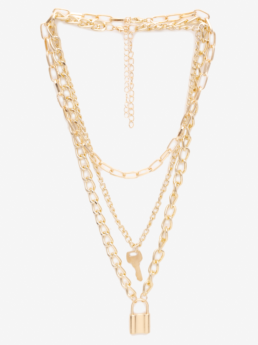 YouBella 
Gold-Toned Gold-Plated Layered Necklace