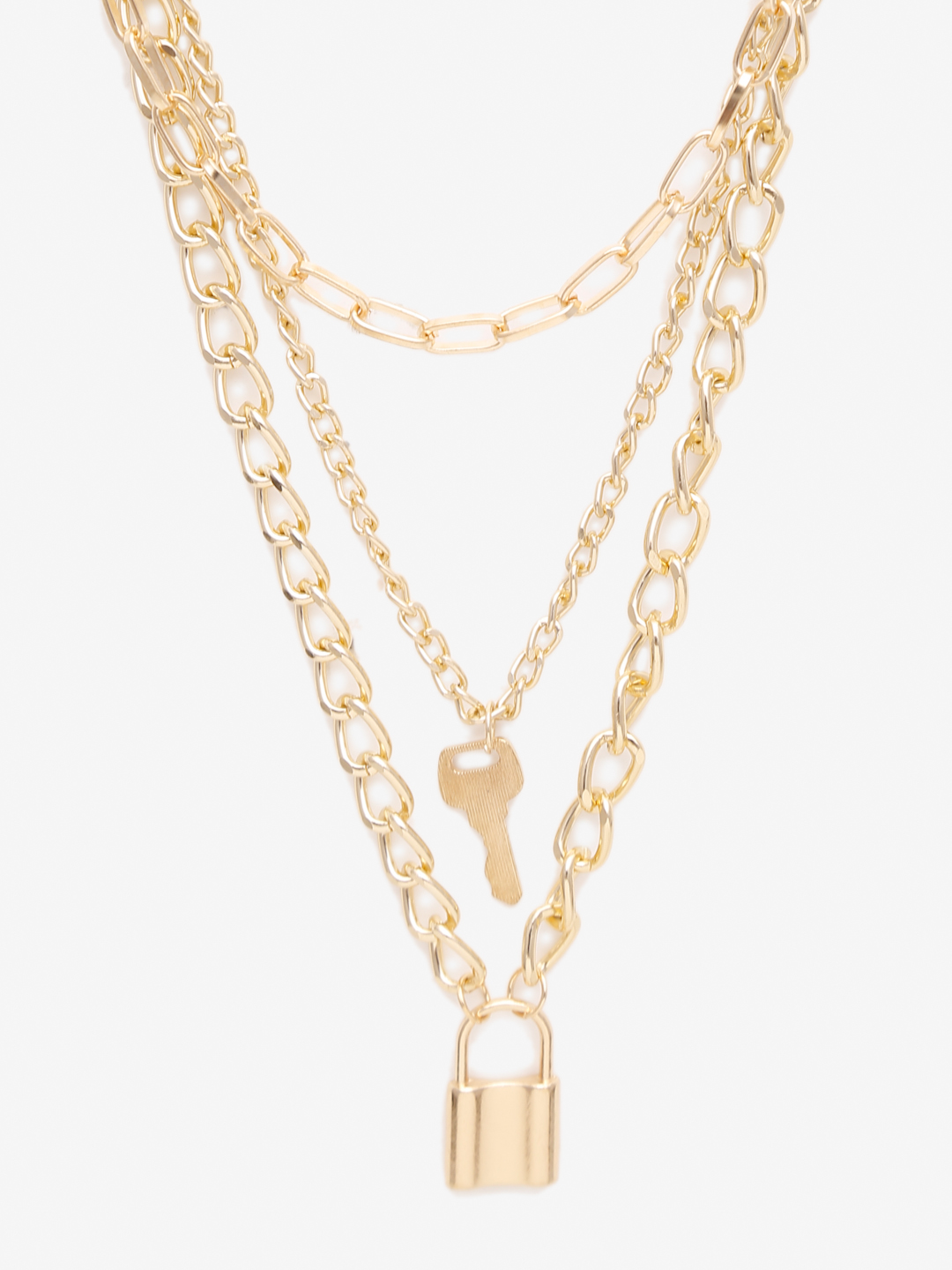 YouBella 
Gold-Toned Gold-Plated Layered Necklace