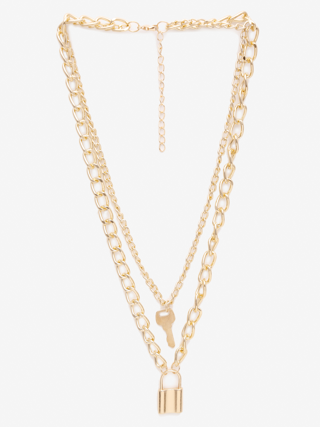 YouBella 
Gold-Toned Gold-Plated Layered Necklace
