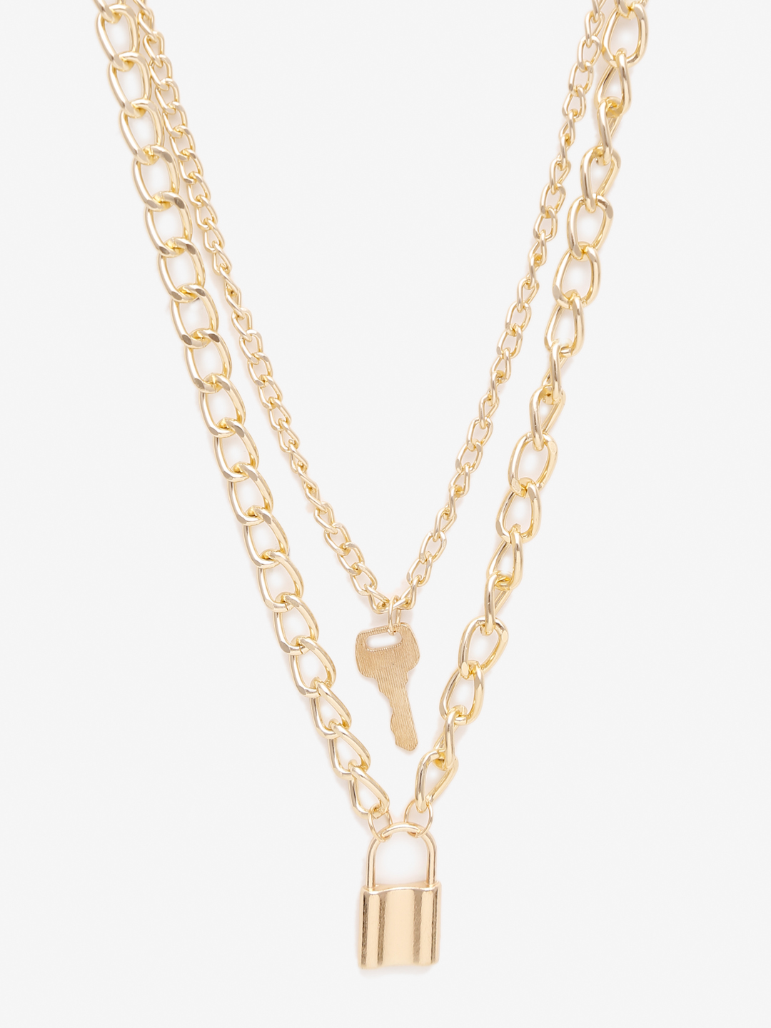 YouBella 
Gold-Toned Gold-Plated Layered Necklace