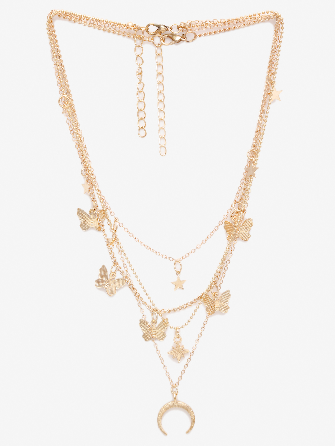 YouBella 
Set of 2 Gold-Toned Necklaces