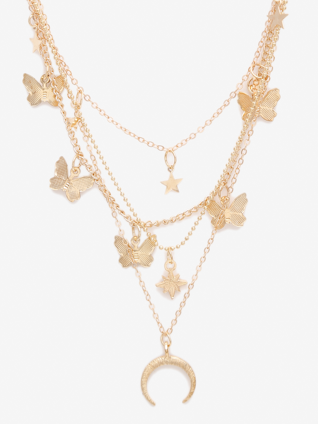 YouBella 
Set of 2 Gold-Toned Necklaces
