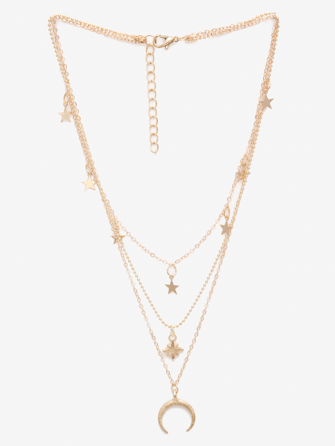 YouBella 
Set of 2 Gold-Toned Necklaces