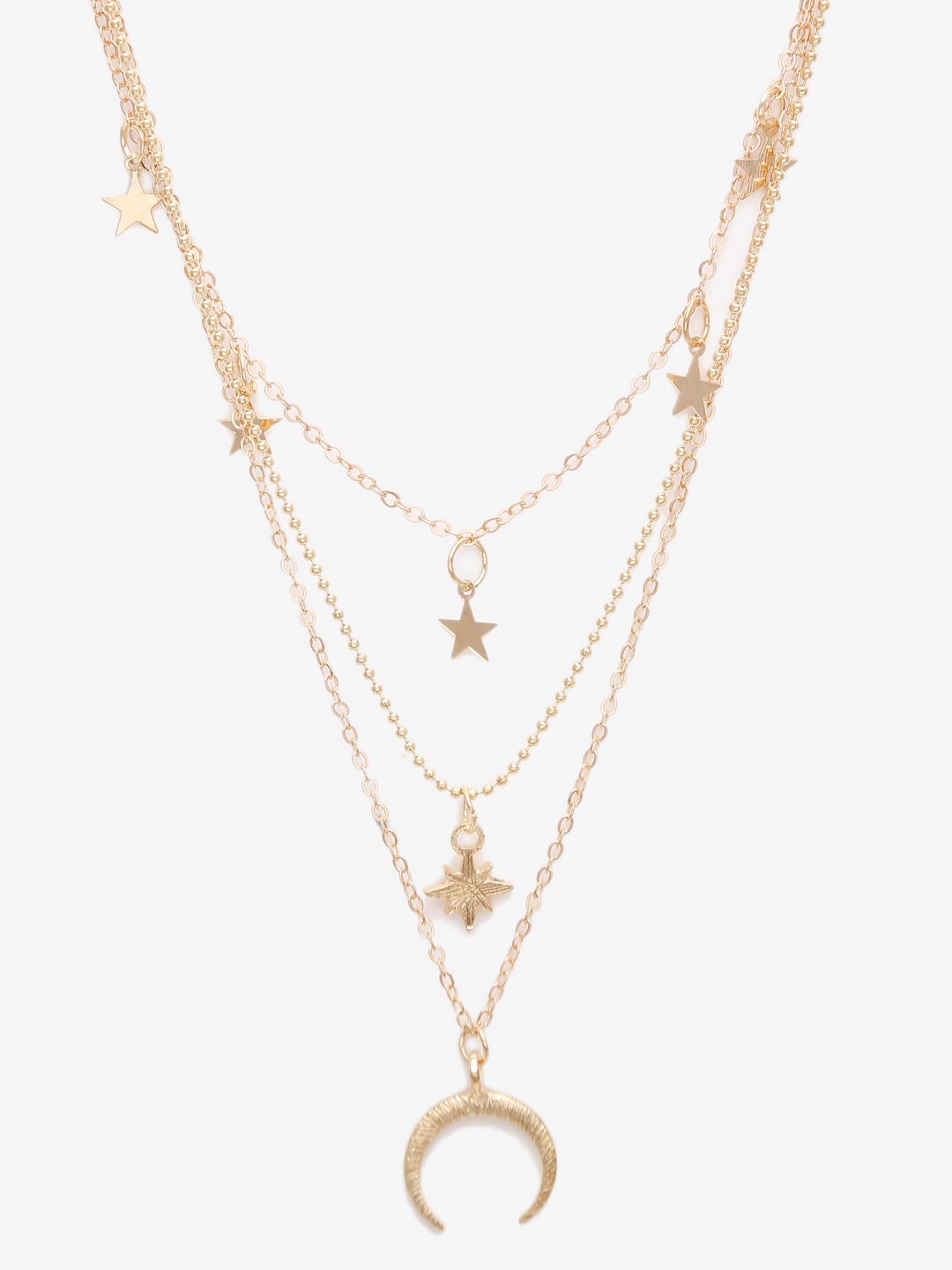 YouBella 
Set of 2 Gold-Toned Necklaces