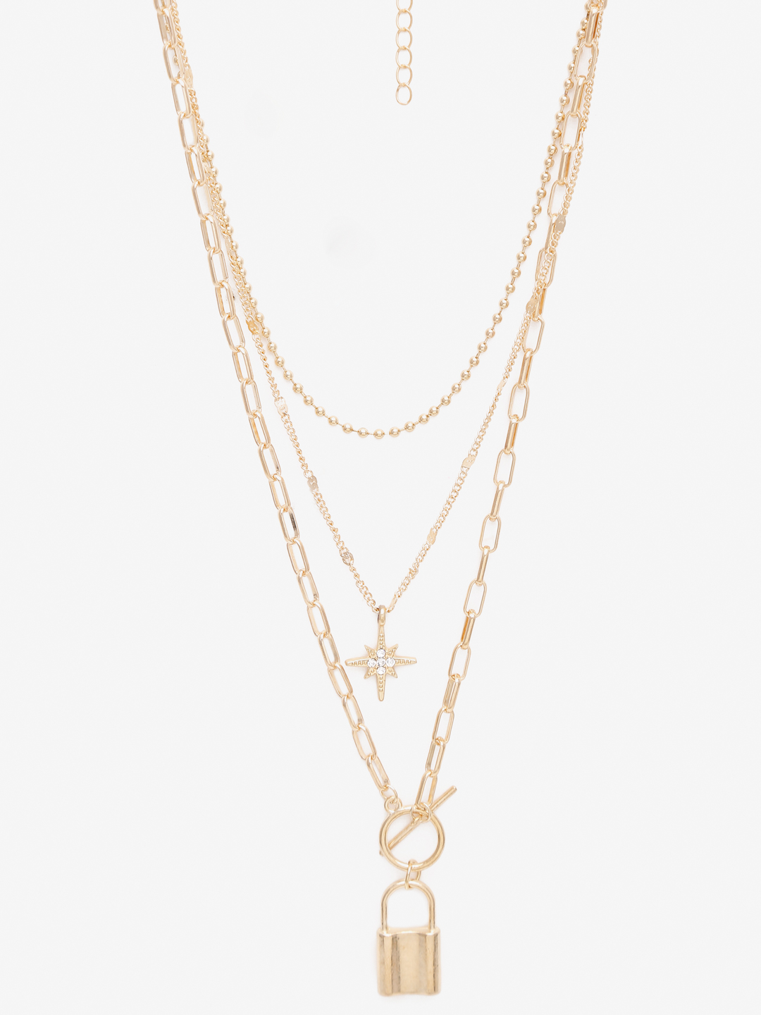 YouBella 
Set of 2 Gold-Toned Gold-Plated Necklaces