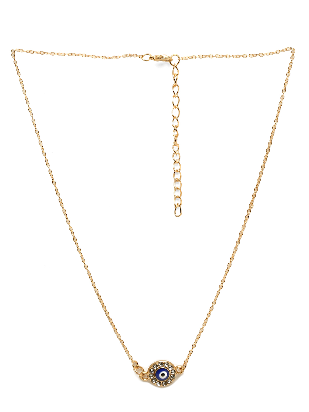 YouBella Jewellery Evil Eye Gold Plated Necklace for Girls and Women (Gold) (YBNK_50168)