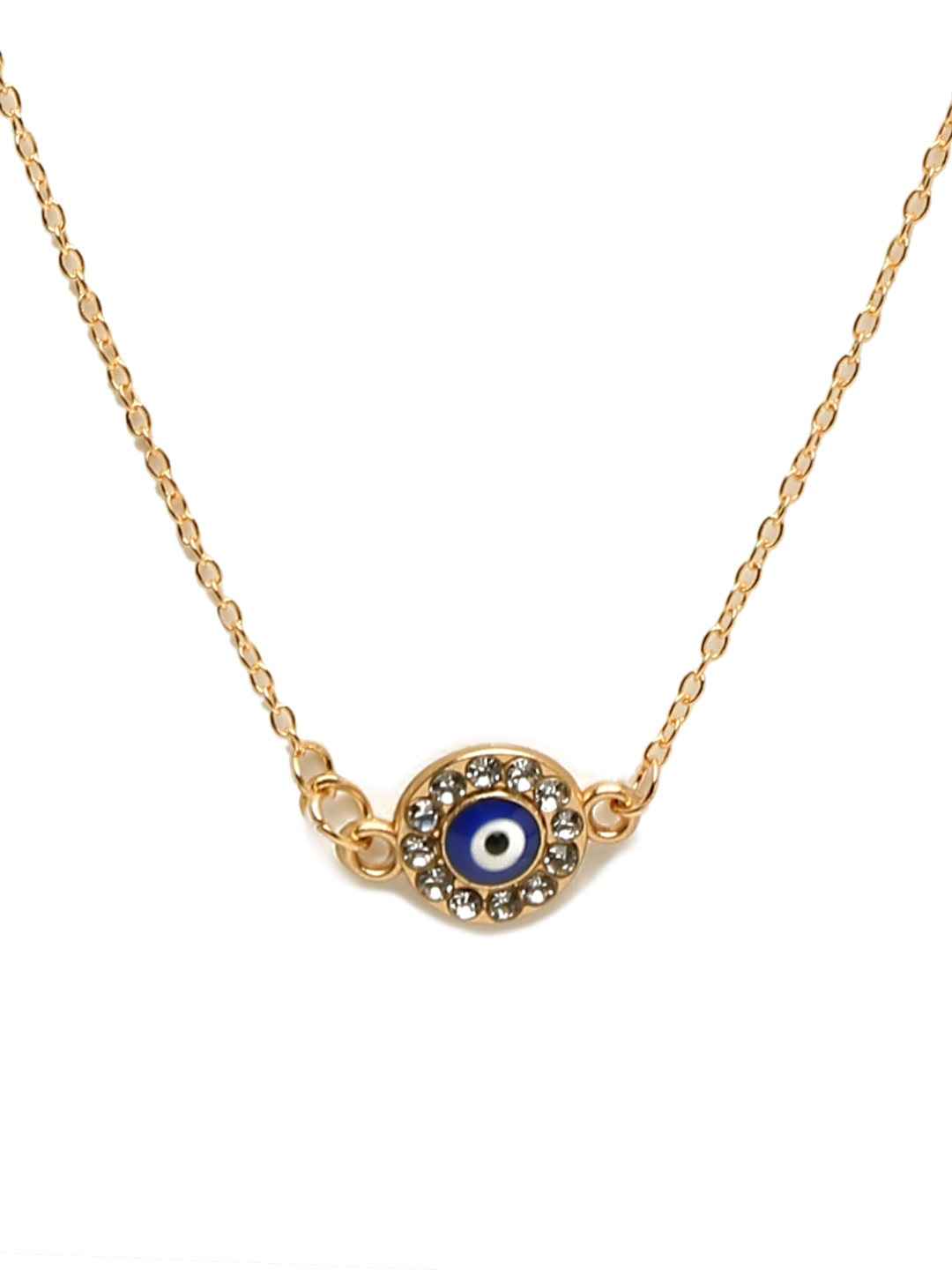 YouBella Jewellery Evil Eye Gold Plated Necklace for Girls and Women (Gold) (YBNK_50168)
