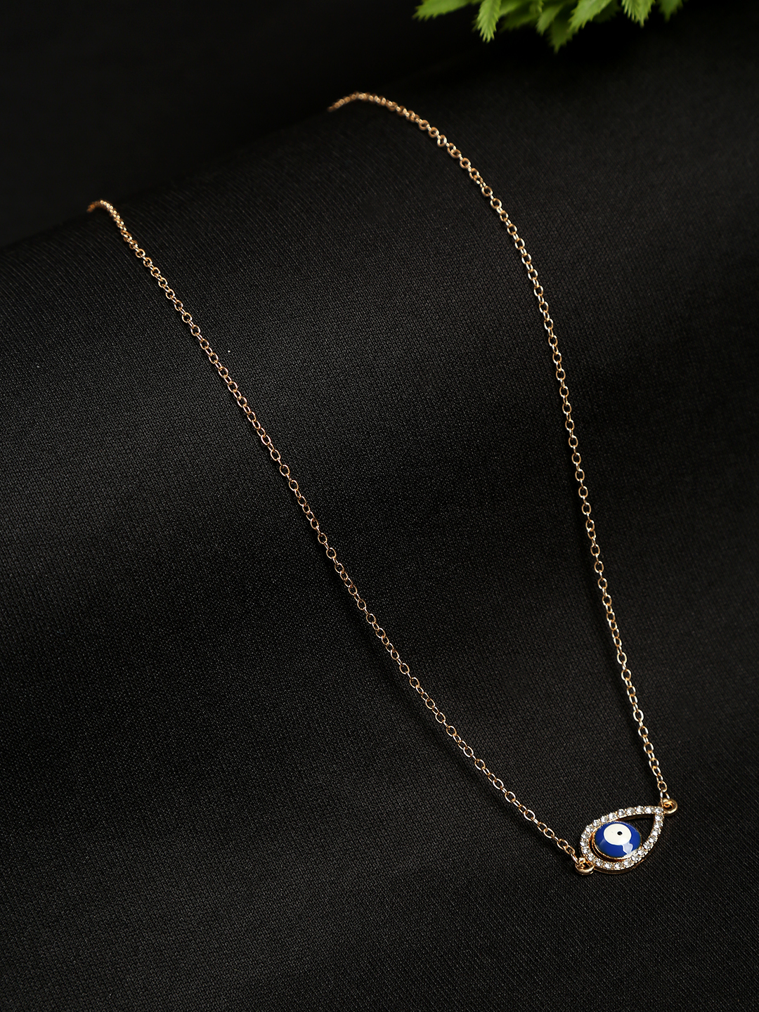 YouBella Jewellery Evil Eye Gold Plated Necklace for Girls and Women (Gold) (YBNK_50169)