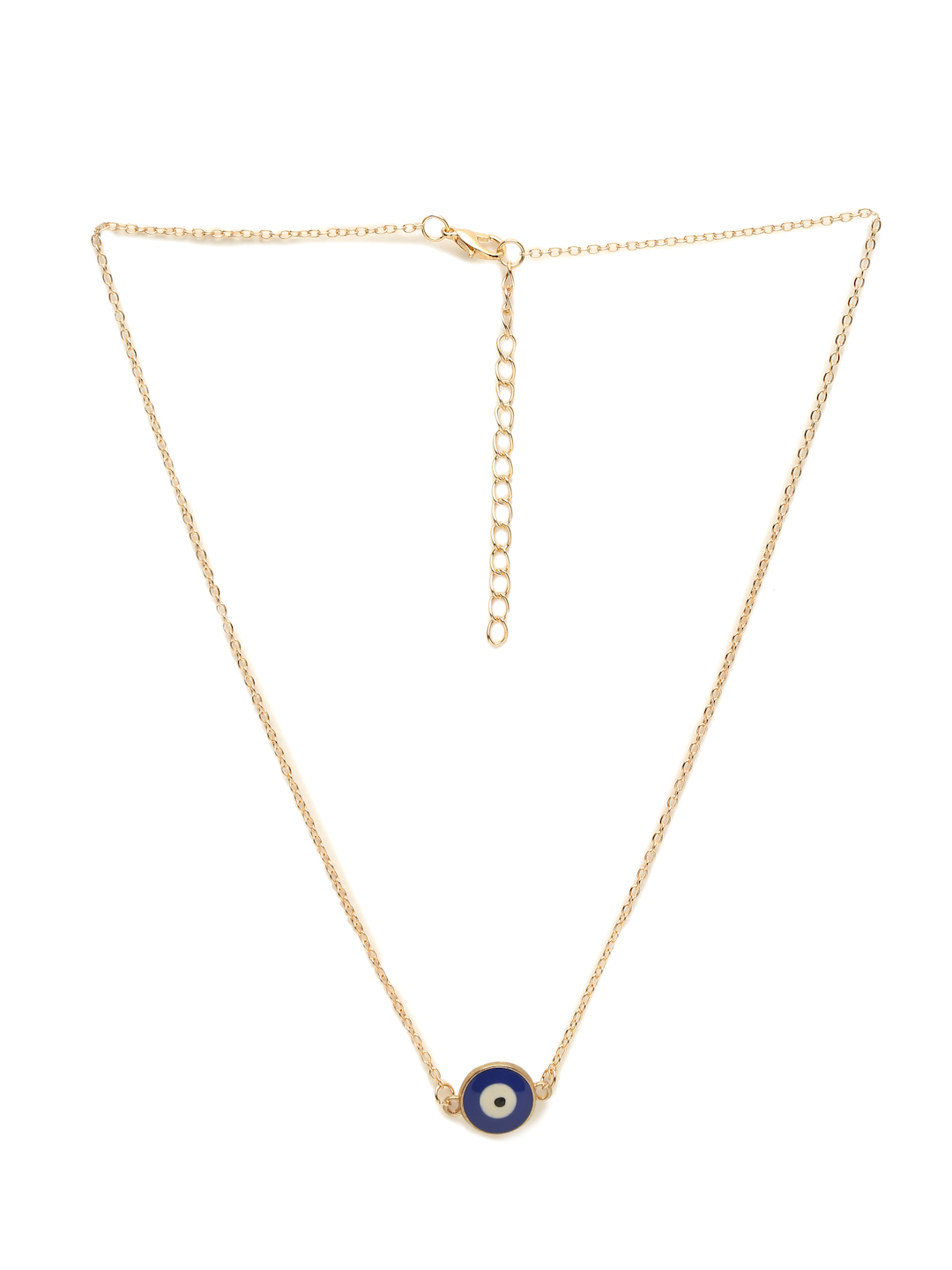 YouBella Jewellery Evil Eye Gold Plated Necklace for Girls and Women (Gold) (YBNK_50170)