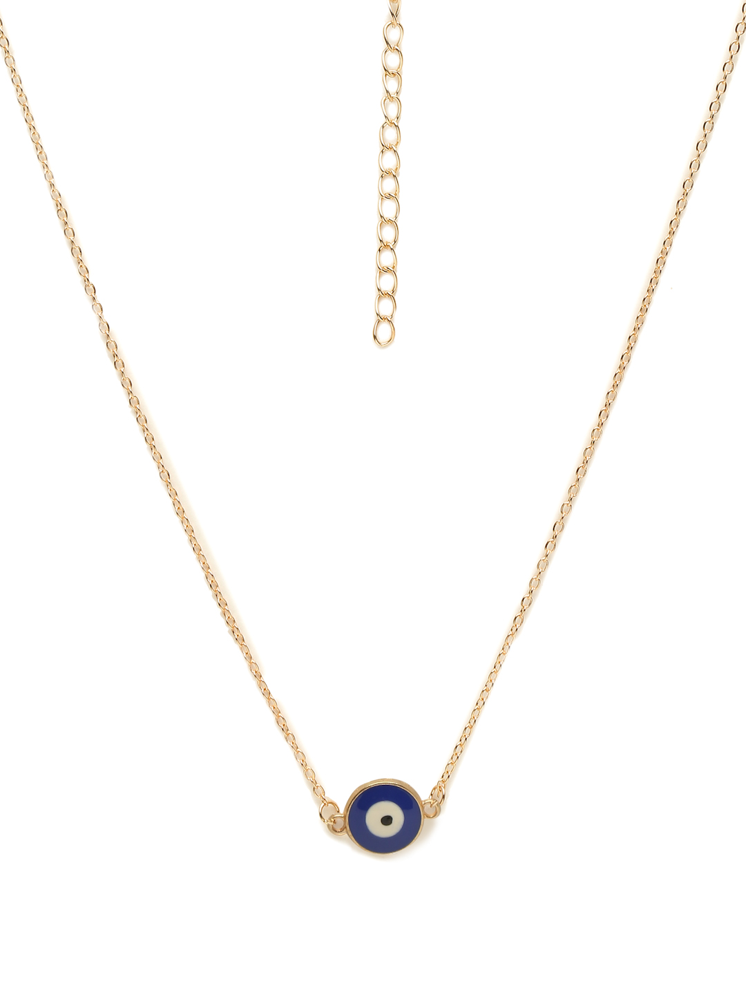 YouBella Jewellery Evil Eye Gold Plated Necklace for Girls and Women (Gold) (YBNK_50170)
