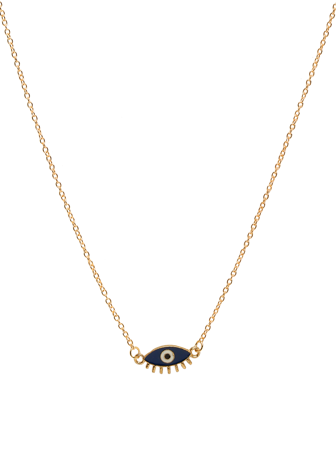 YouBella Jewellery Evil Eye Gold Plated Necklace for Girls and Women (Gold) (YBNK_50171)
