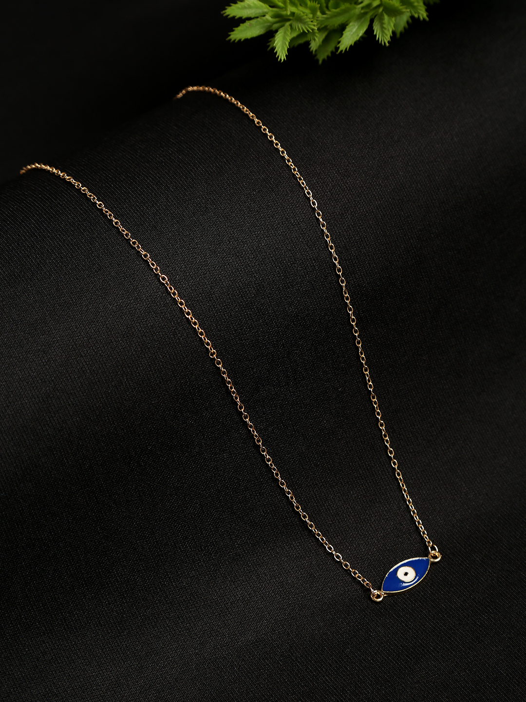 YouBella Jewellery Evil Eye Gold Plated Necklace for Girls and Women (Gold) (YBNK_50172)