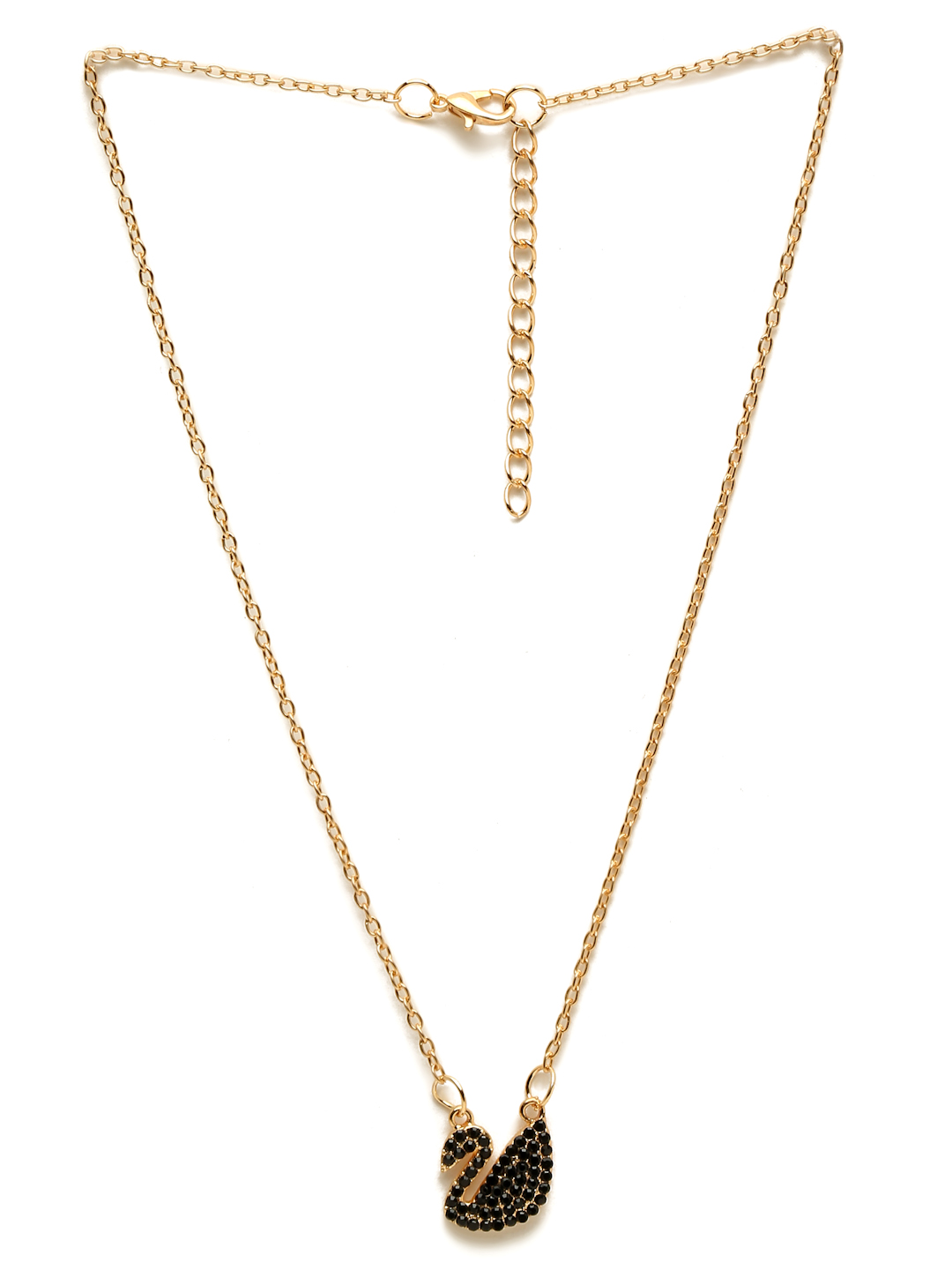 YouBella Jewellery Swan Shape Necklace for Girls and Women (Gold) (YBNK_50178)