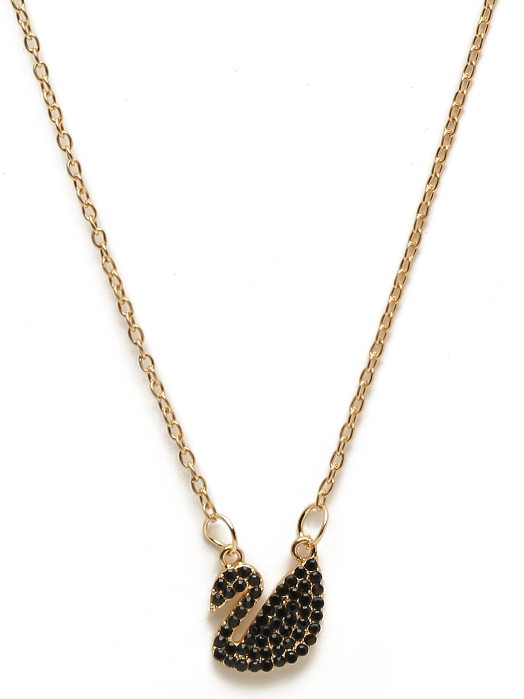 YouBella Jewellery Swan Shape Necklace for Girls and Women (Gold) (YBNK_50178)