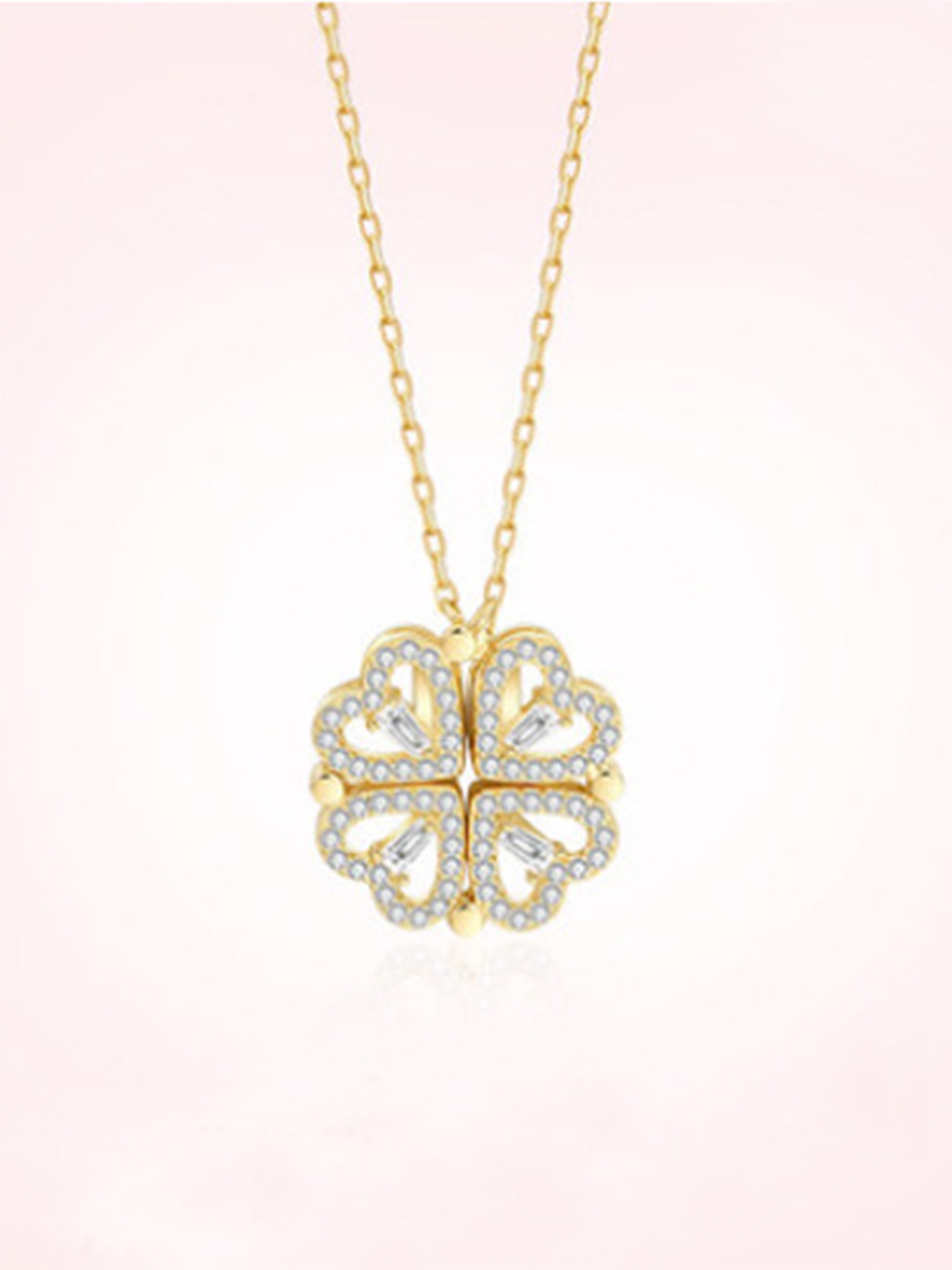 YouBella Jewellery Gold Plated Crystal Studded Necklace for Girls and Women (Gold) (YBNK_50180)