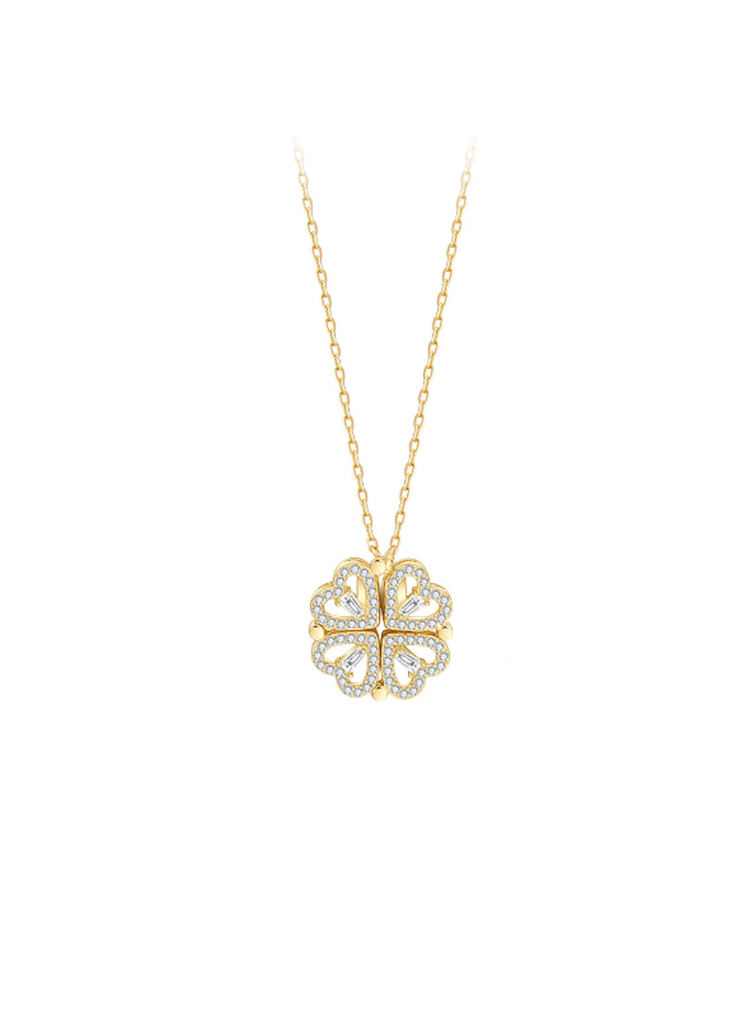 YouBella Jewellery Gold Plated Crystal Studded Necklace for Girls and Women (Gold) (YBNK_50180)