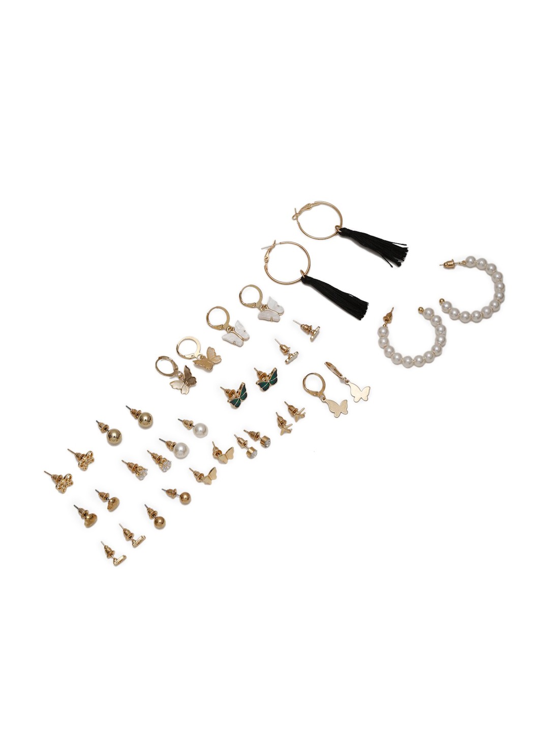 YouBella Women Fashion Stylish and Trendy  Jewellery Set Combo of 17 set of Earrings and Chain for Women and Girls