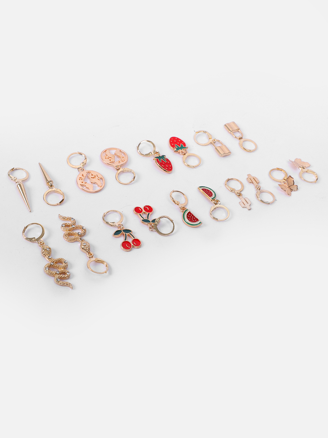 YouBella Women Fashion Stylish and Trendy  Jewellery Set Combo of 9 set of Earrings and Chain for Women and Girls