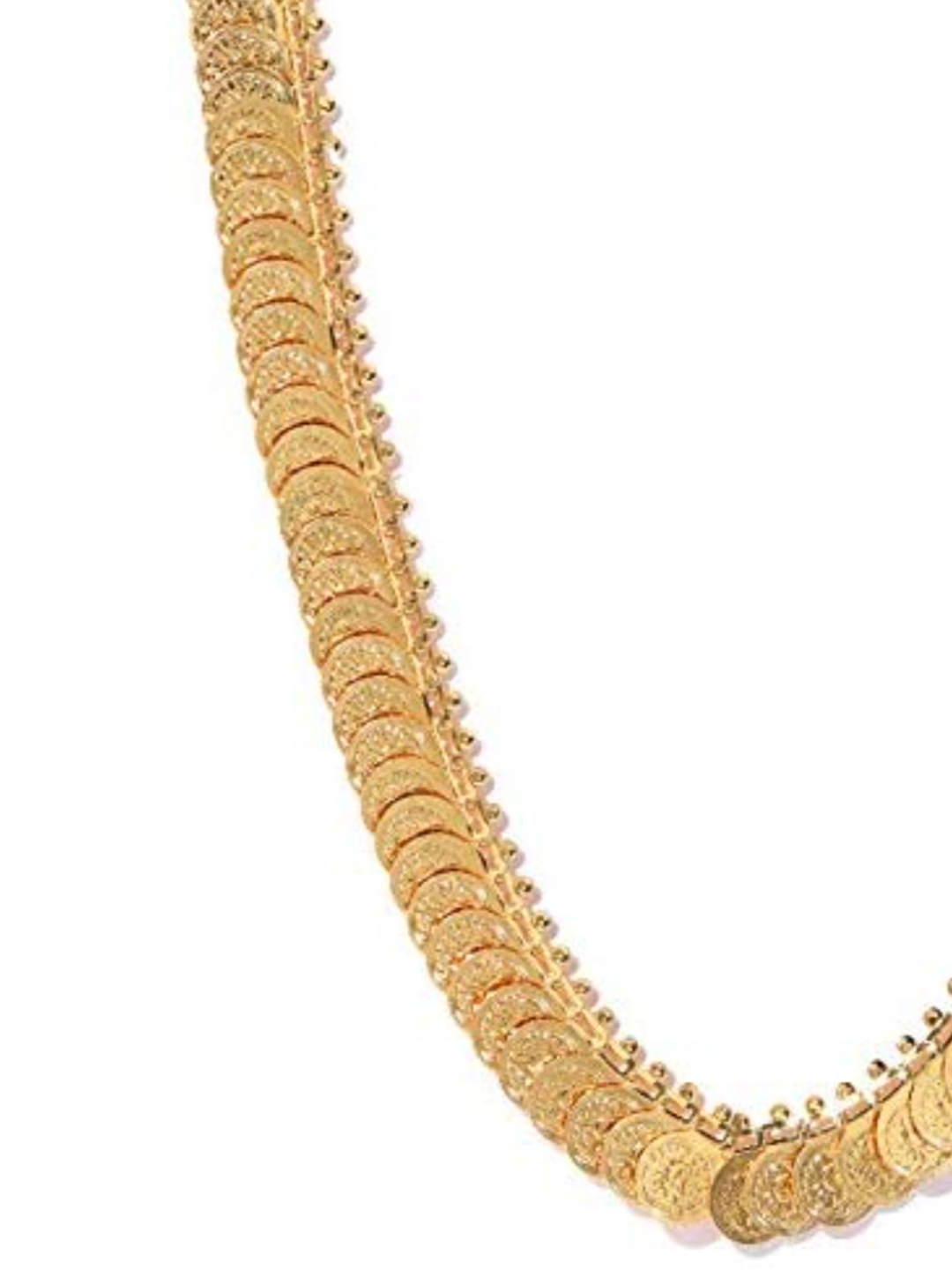 YouBella Golden Plated Long Mala for Women (Golden )(YBNK_5041)