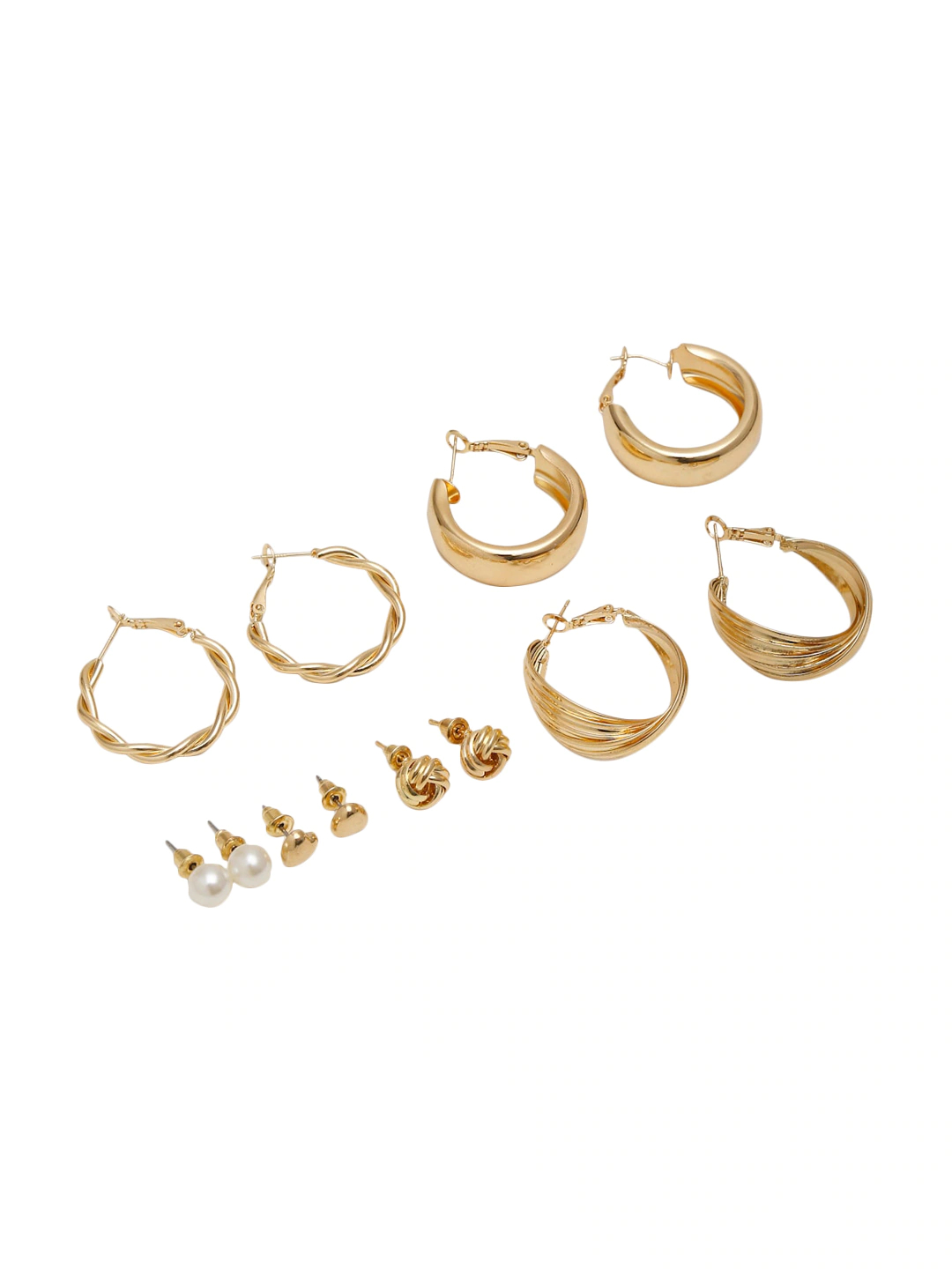 YouBella Women Fashion Stylish and Trendy  Jewellery Set Combo of 6 set of Earrings and Chain for Women and Girls