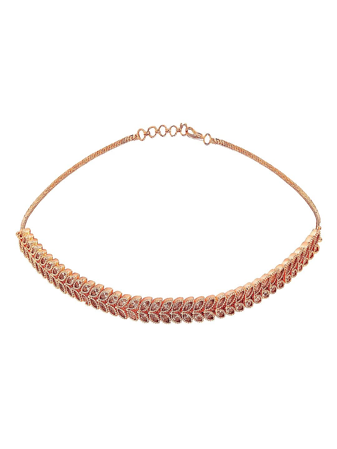 YouBella Jewellery Celebrity Inspired Gold Plated Jewellery Set with Earrings for Girls and Women (YBNK_50441) (Gold)