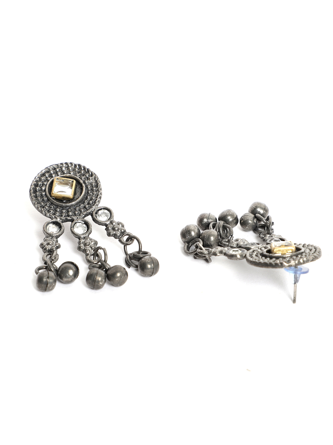 YouBella Jewellery Oxidised Silver Necklace Jewellery Set for Girls and Women