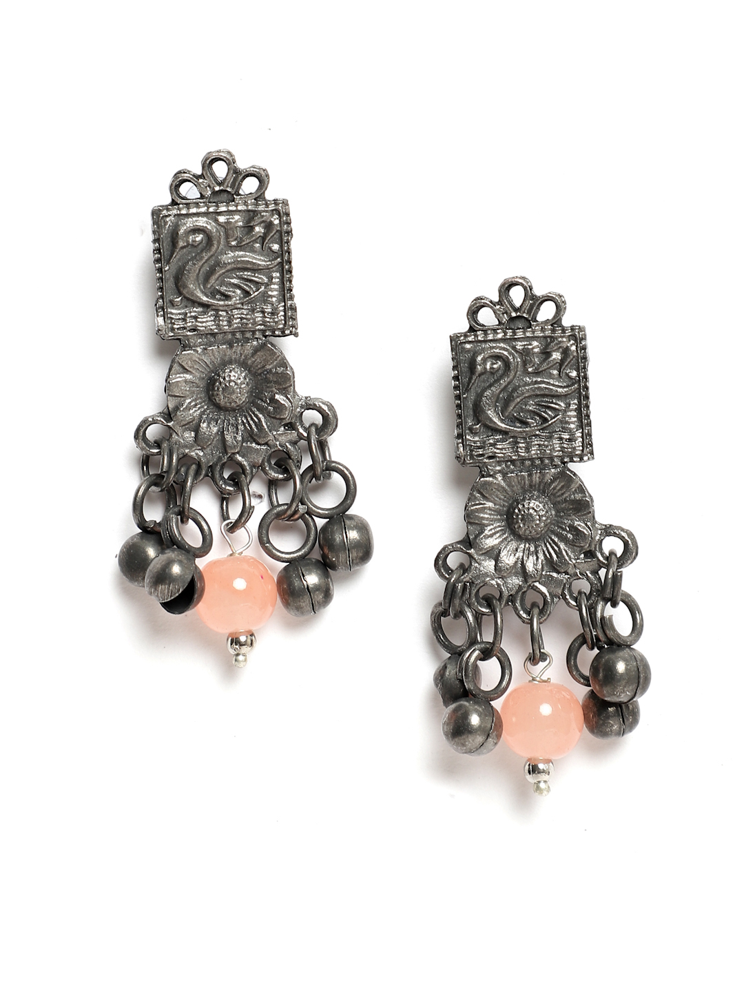 YouBella Jewellery Oxidised Silver Necklace Jewellery Set for Girls and Women