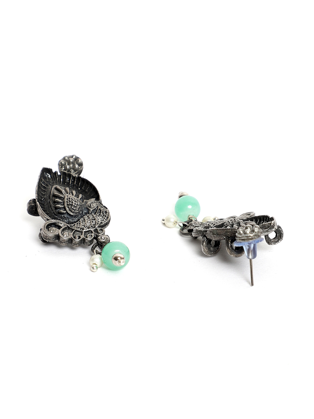 YouBella Jewellery Oxidised Silver Necklace Jewellery Set for Girls and Women
