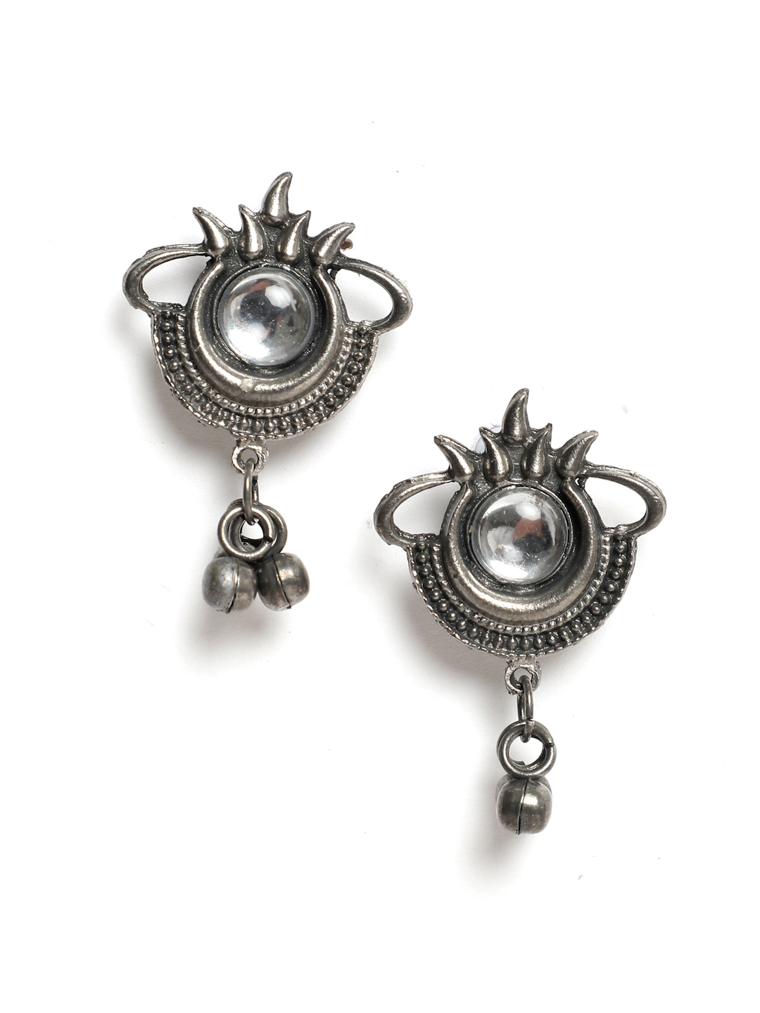 YouBella Jewellery Oxidised Silver Necklace Jewellery Set for Girls and Women