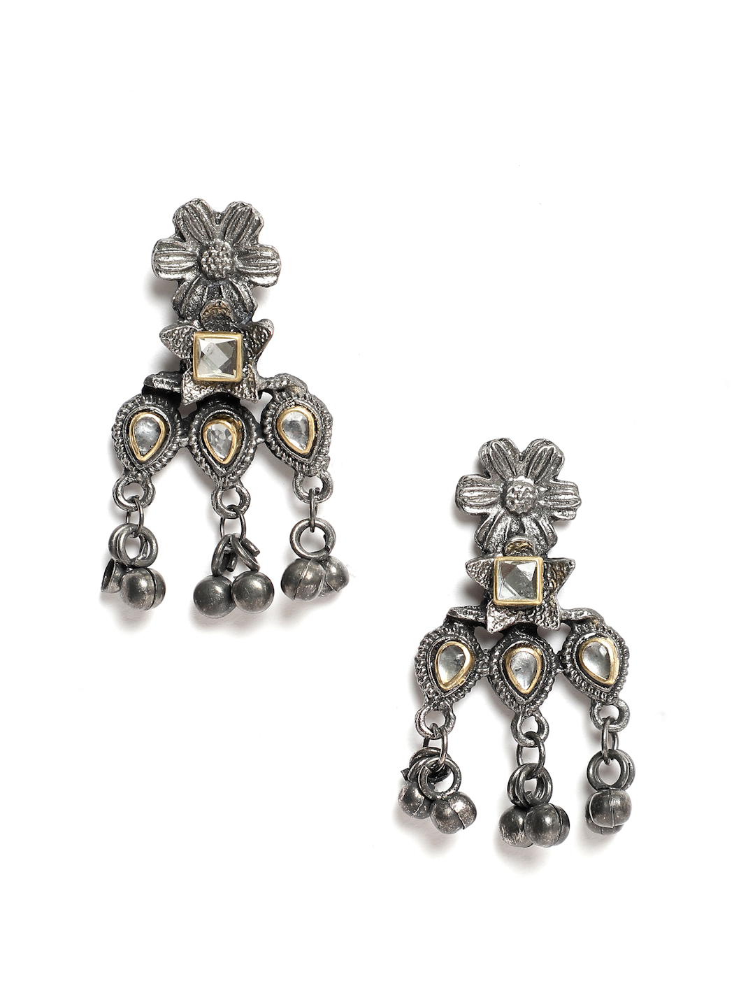 YouBella Jewellery Oxidised Silver Necklace Jewellery Set for Girls and Women