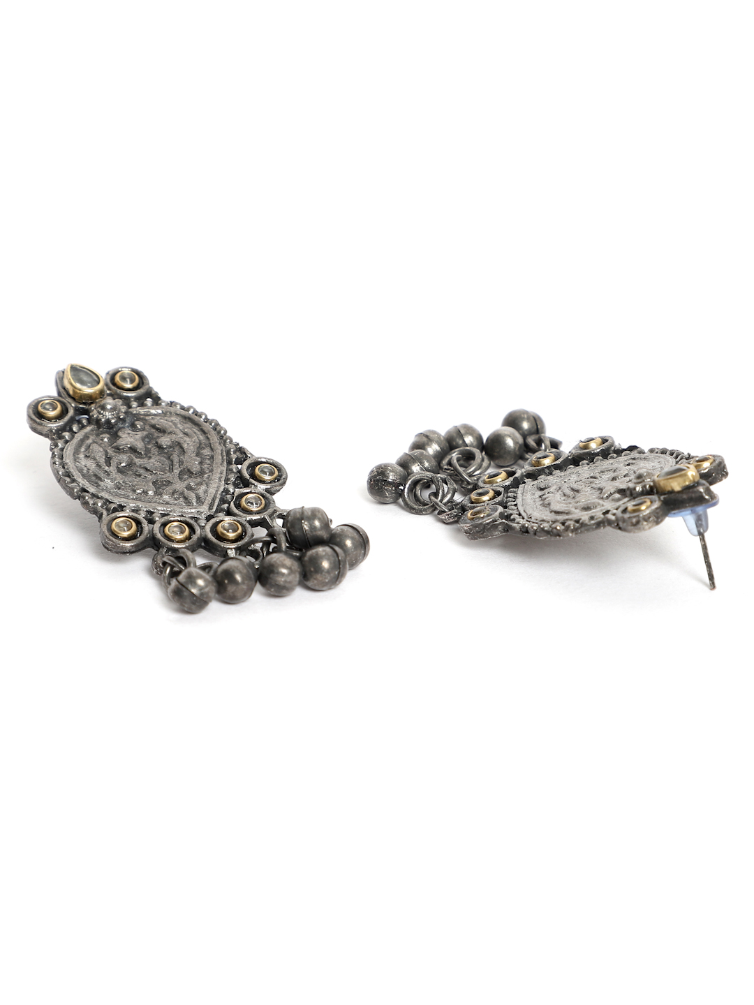 YouBella Jewellery Oxidised Silver Necklace Jewellery Set for Girls and Women