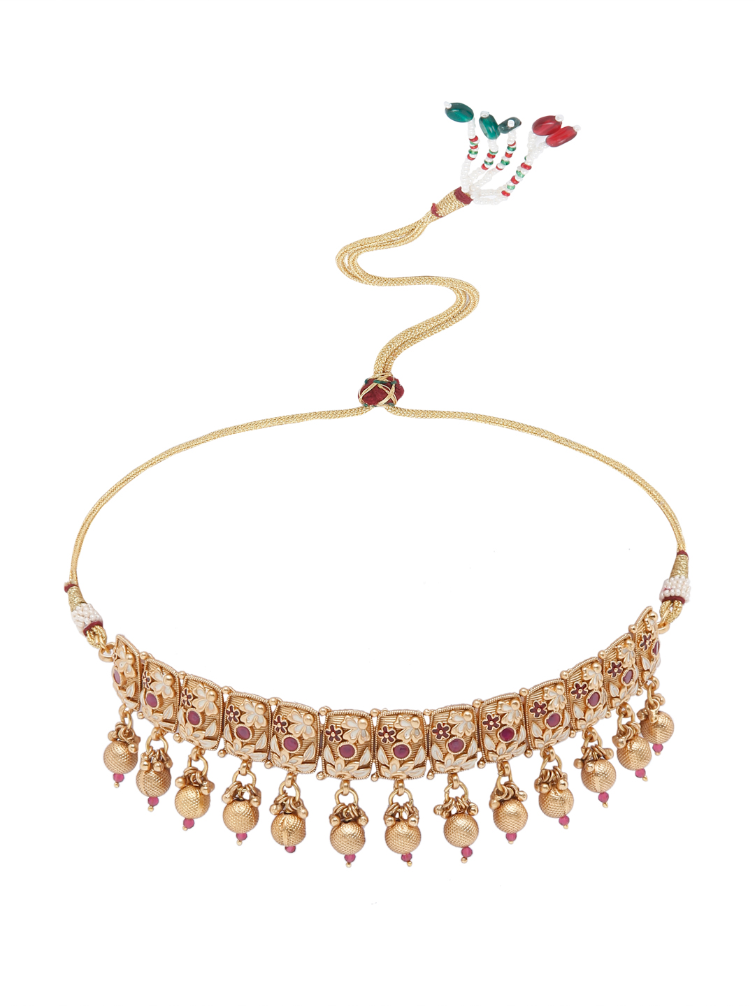YouBella Jewellery Celebrity Inspired Gold Plated Necklace Jewellery Set for Girls and Women