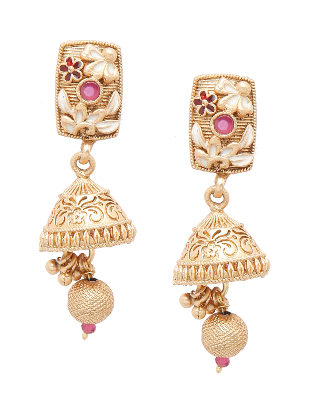 YouBella Jewellery Celebrity Inspired Gold Plated Necklace Jewellery Set for Girls and Women