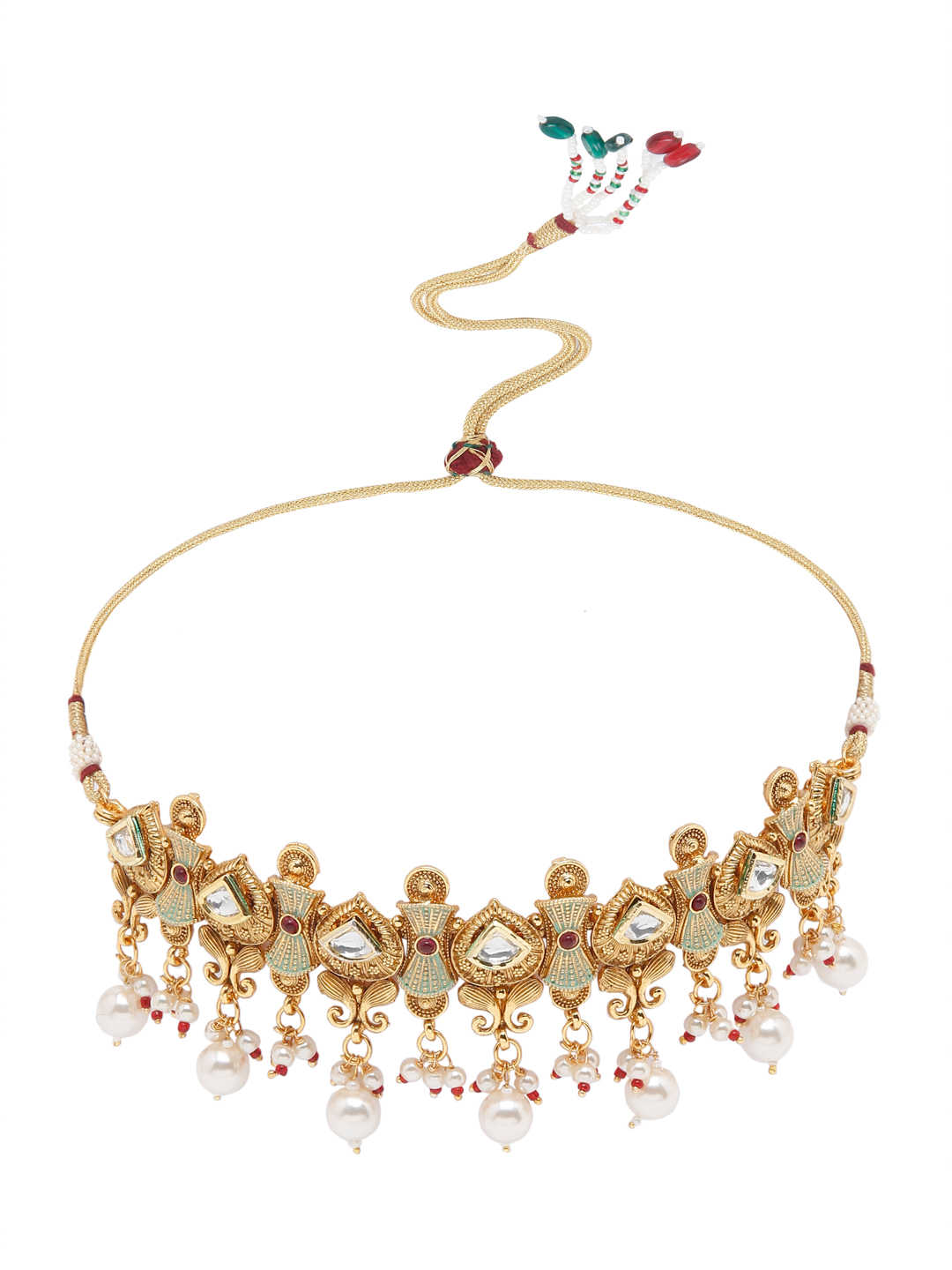 YouBella Jewellery Celebrity Inspired Gold Plated Necklace Jewellery Set for Girls and Women